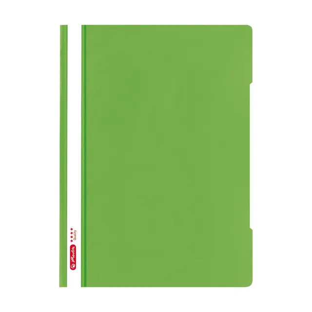 herlitz-schnellhefter-quality-a4-kunststoff-hellgr-n-10-st-ck image 1