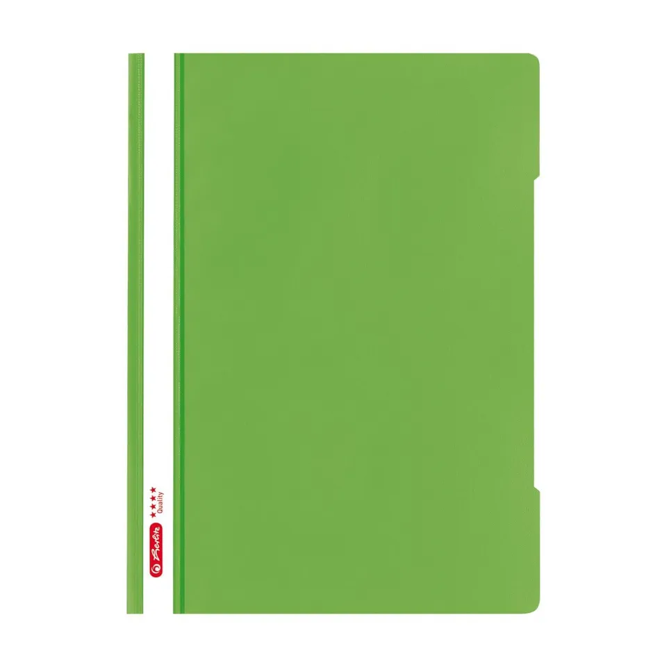 herlitz-schnellhefter-quality-a4-kunststoff-hellgr-n-10-st-ck image 1