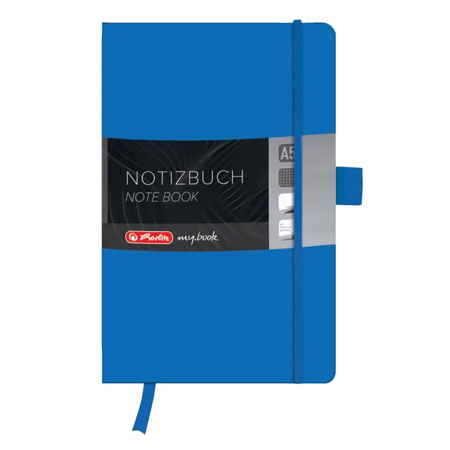 herlitz-my-book-classic-notizbuch-a5-96-blatt-kariert-blau image 1