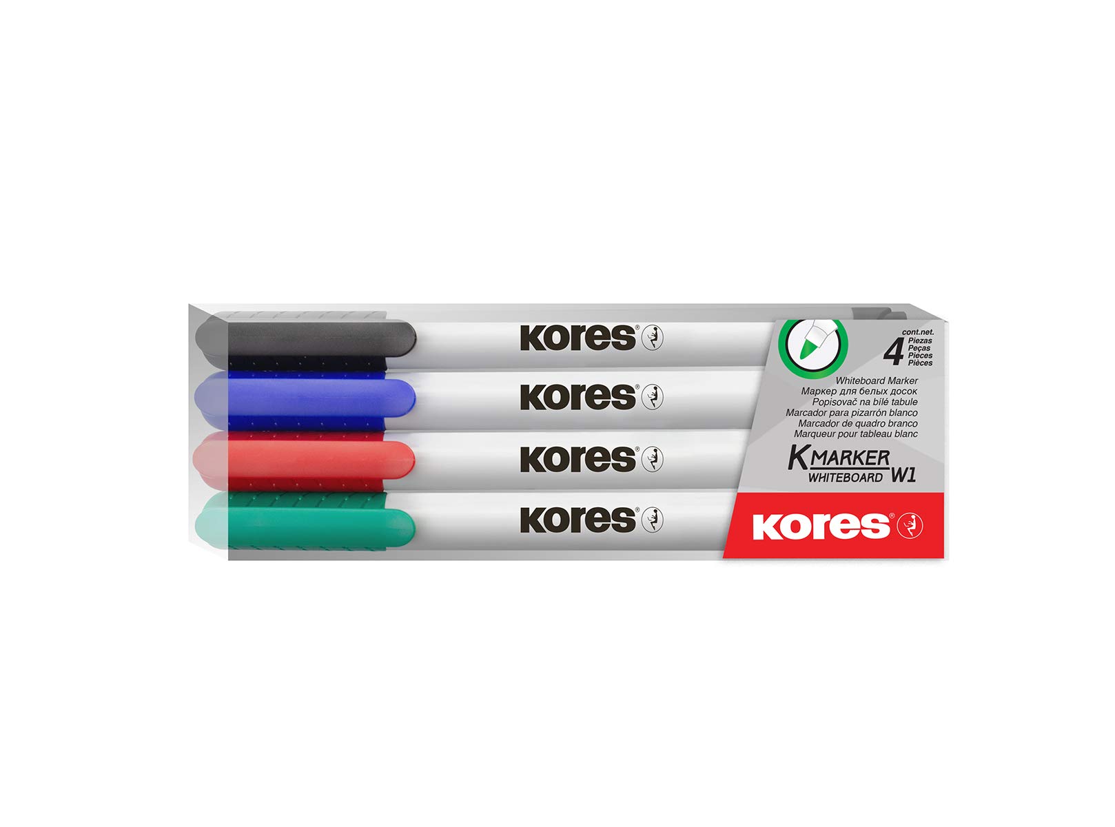 kores-k-marker-whiteboardmarker-fein-4-farben-trocken-abwischbar image 1