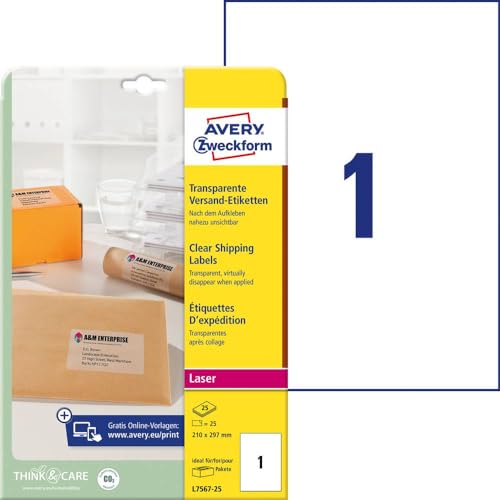 avery-zweckform-l7567-25-versandetiketten-transparent-210x297-mm-25-blatt image 5