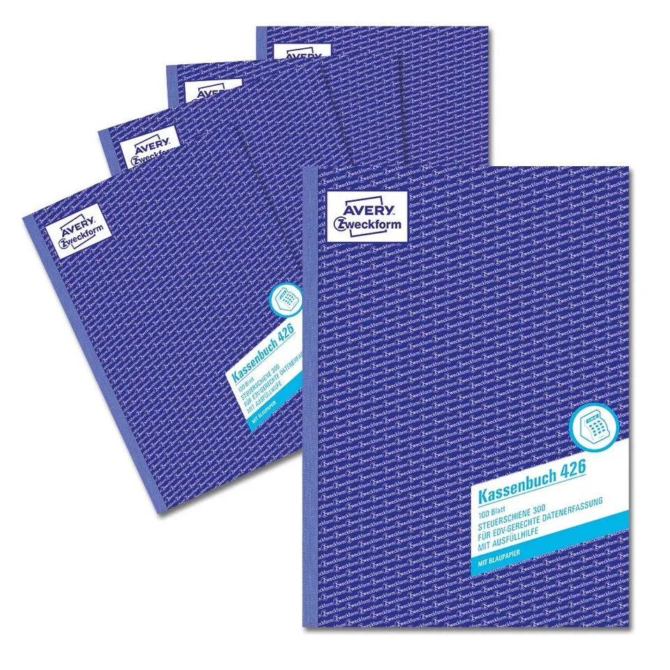 avery-zweckform-426-5-kassenbuch-a4-100-blatt-5er-pack image 1