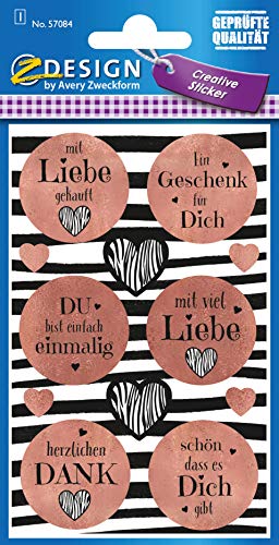 avery-zweckform-z-design-deko-sticker-gute-w-nsche-art-57084-12-aufkleber-mit-ro image 5