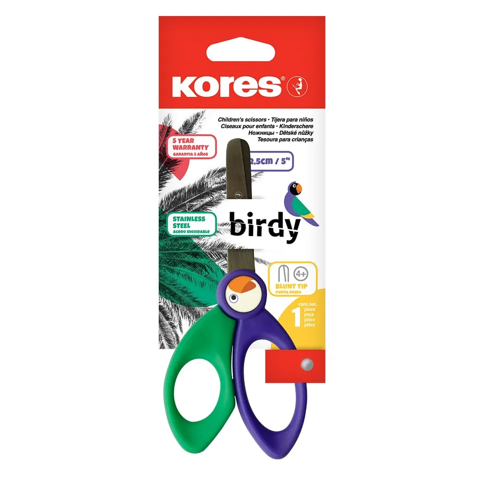 kores-birdy-kinderbastelschere-12-5-cm-f-r-rechts-und-linksh-nder image 1