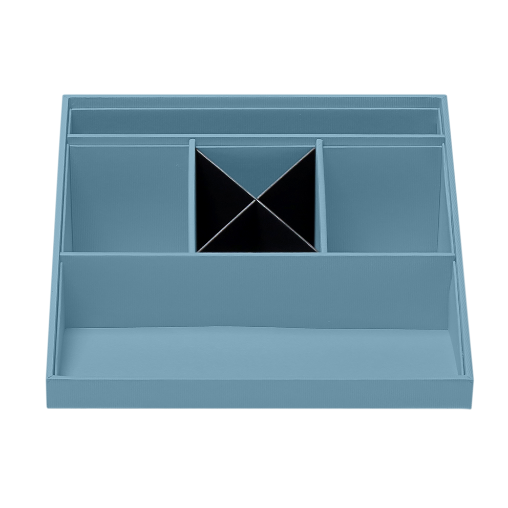 r-ssler-s-o-h-o-schreibtisch-organizer-mit-5-f-chern-denim image 2