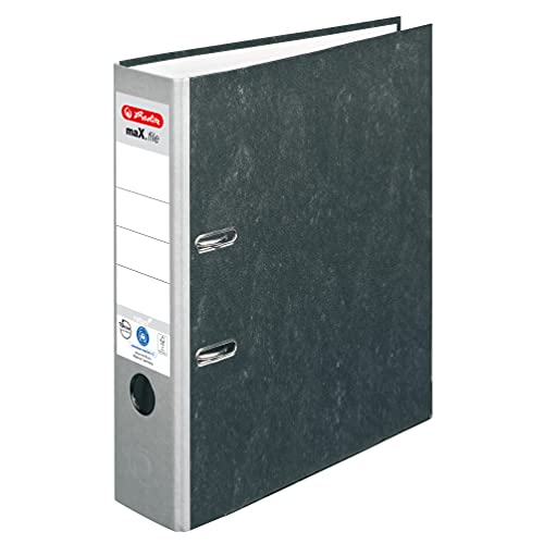 herlitz-ordner-max-file-nature-a4-8-cm-r-cken-wolkenmarmor-grau-20-st-ck image 2