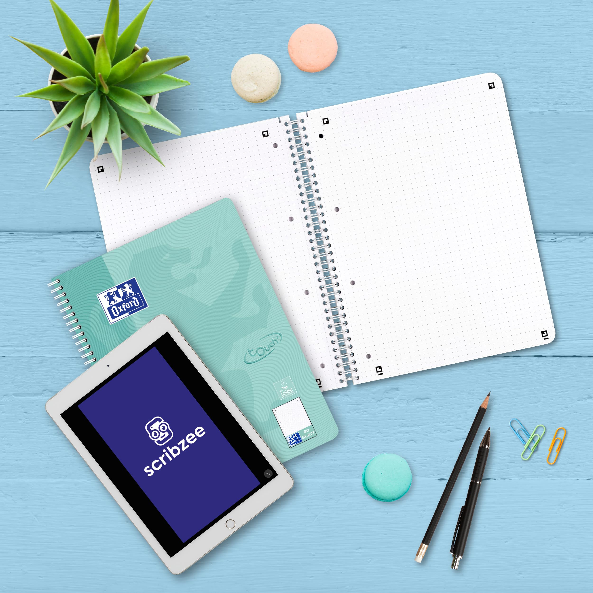 oxford-touch-collegeblock-a4-punktkariert-dotted-160-seiten-5-pastellfarben-10-s image 7