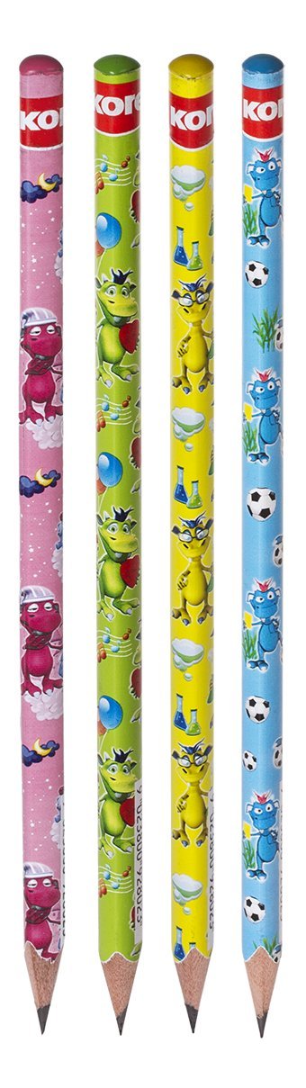 kores-grafitos-fantasy-bleistift-4er-set-hb-dreikant-sortiert image 2