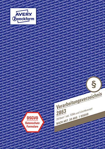 avery-zweckform-2863-verarbeitungsverzeichnis-nach-dsgvo-a4-28-blatt-wei-inkl-l- image 4