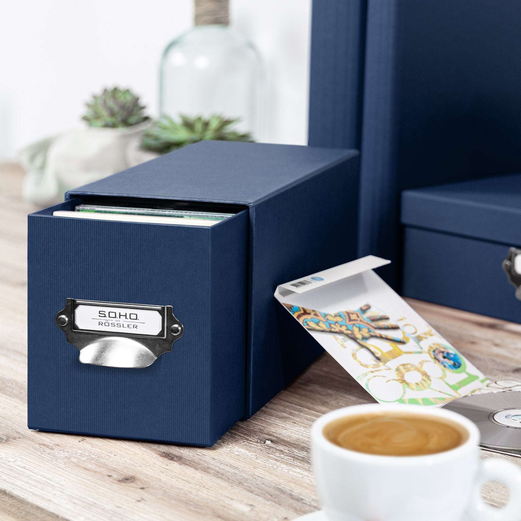 r-ssler-s-o-h-o-schubladenbox-1er-a6-f-r-cds-fotos-navy-blau image 3