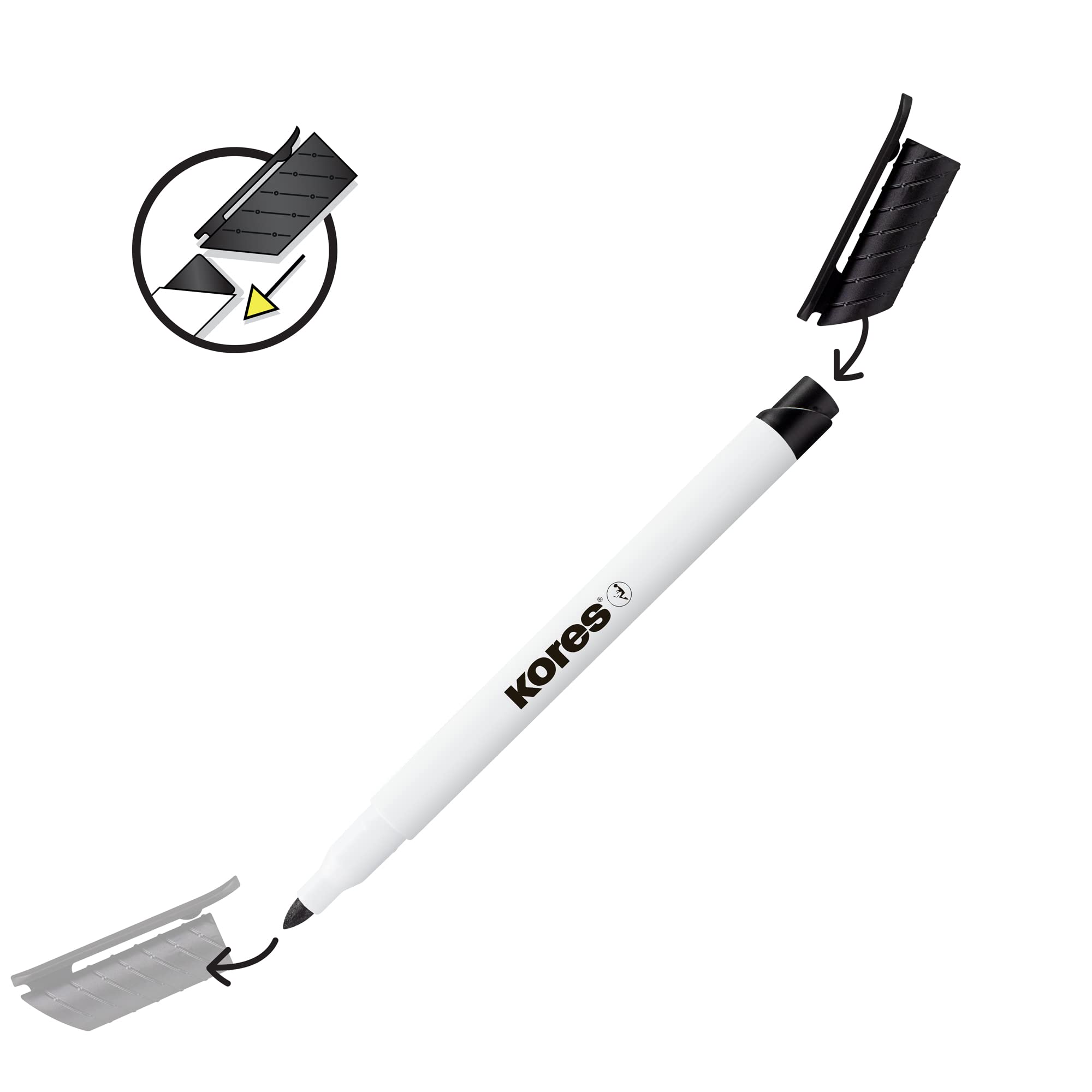 kores-k-marker-whiteboardmarker-fein-4-farben-trocken-abwischbar image 6