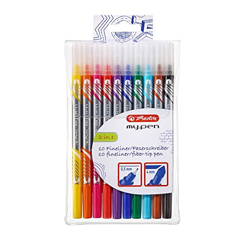 herlitz-my-pen-fineliner-fasermaler-10-farben-im-etui image 2