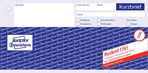avery-zweckform-1741-kurzbrief-1-3-a4-selbstdurchschreibend-2x40-blatt image 8