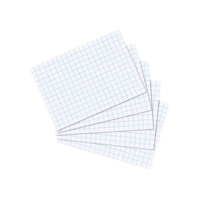 herlitz-karteikarten-a7-kariert-wei-100-st-ck-170-g-m image 1