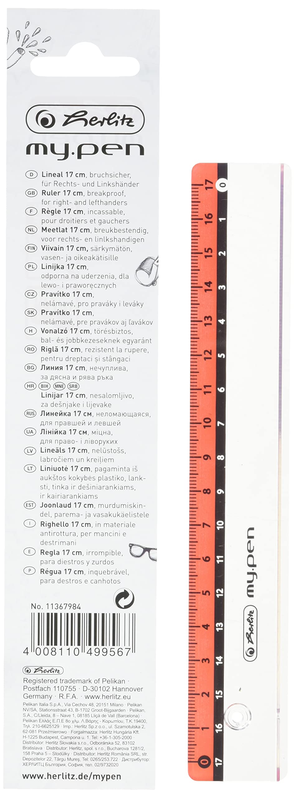 herlitz-my-pen-lineal-17-cm-kunststoff-farbig-sortiert image 2