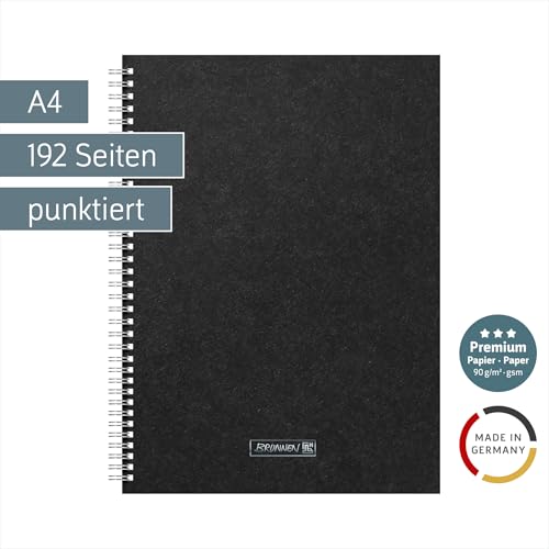 brunnen-premium-wire-notizbuch-a4-punktiert-192-seiten-schwarz image 4
