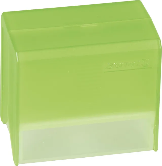 brunnen-102058252-karteikasten-a8-styrolux-gr-n-gef-llt-mit-100-karten-a-z-regis image 1