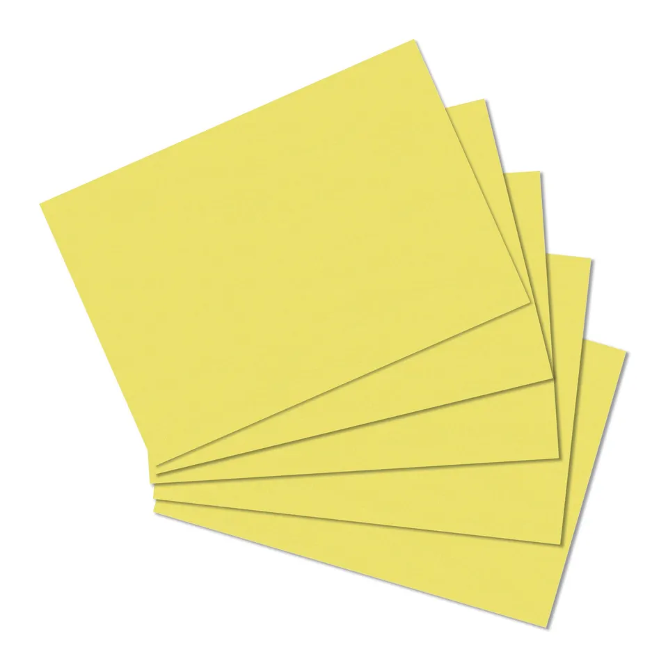 herlitz-karteikarten-a6-blanko-gelb-170-g-m-100-st-ck image 1