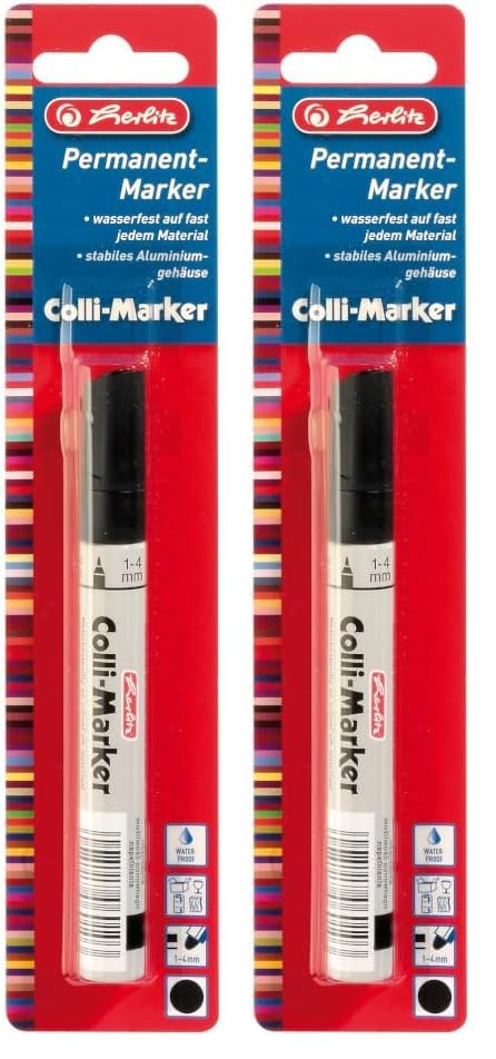 herlitz-permanentmarker-schwarz-keilspitze-1-4-mm-im-aluminiumgeh-use image 7