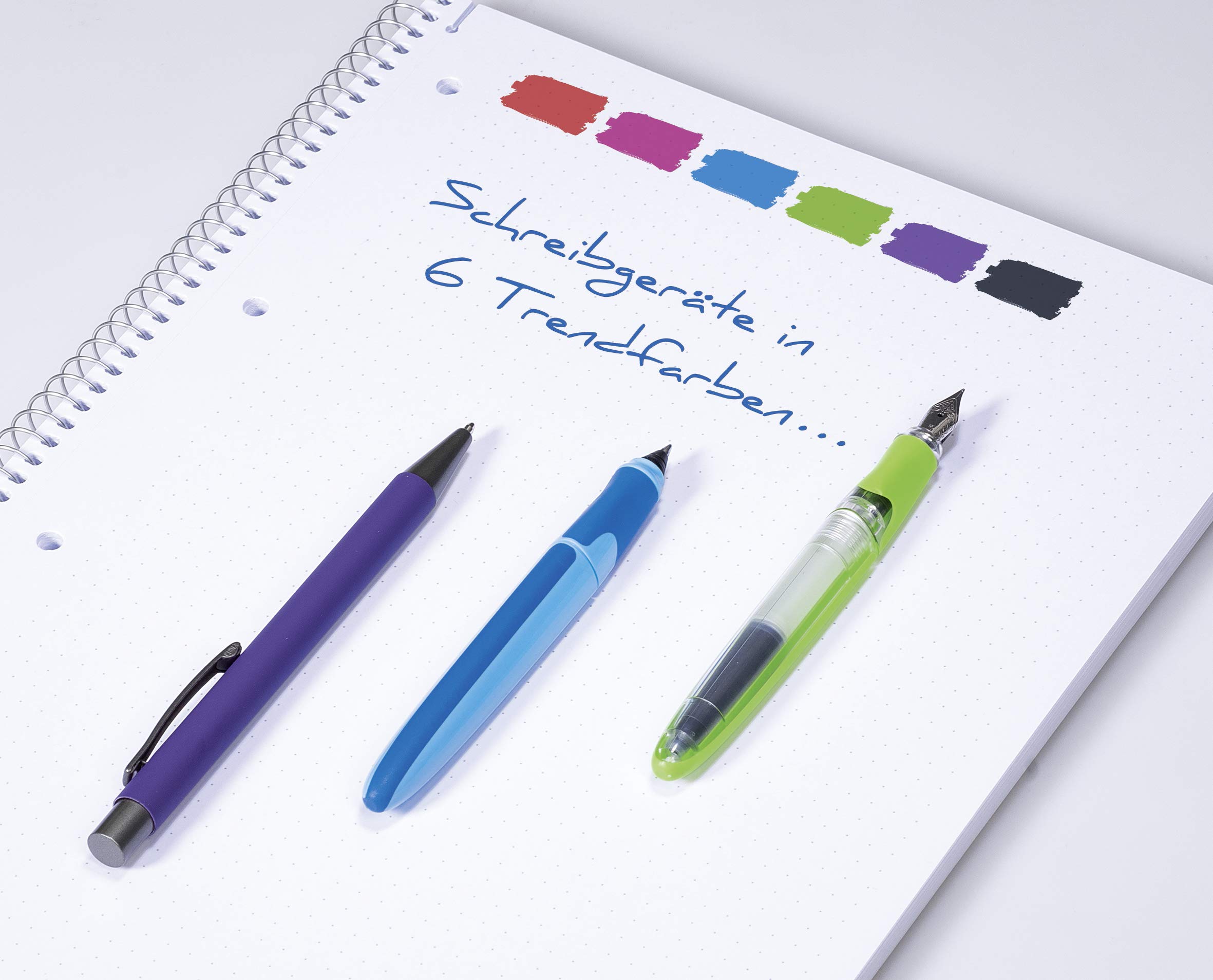 brunnen-colour-code-kugelschreiber-stripe-14-cm-purple-gummiert image 2