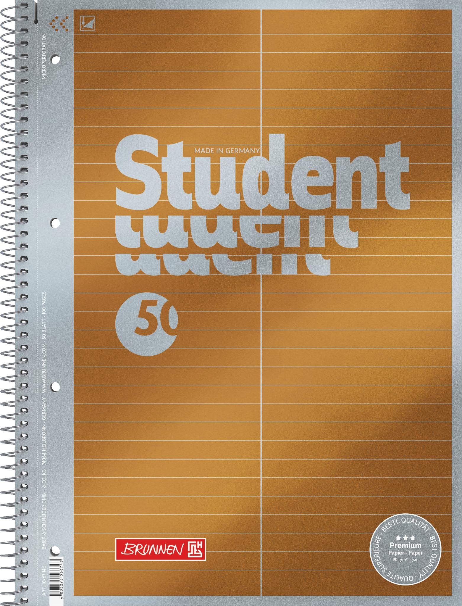 brunnen-1067974-collegeblock-student-duo-a4-liniert-kariert-80-blatt image 7