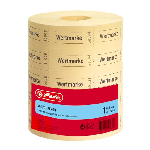 herlitz-791830-neutrale-wertmarken-rolle-5x1000-abrisse-farblich-sortiert image 3