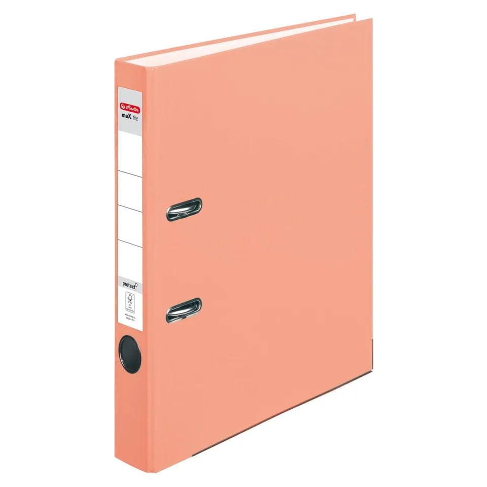 herlitz-ordner-max-file-protect-a4-5-cm-r-cken-lachs-mit-einsteckr-ckenschild image 1