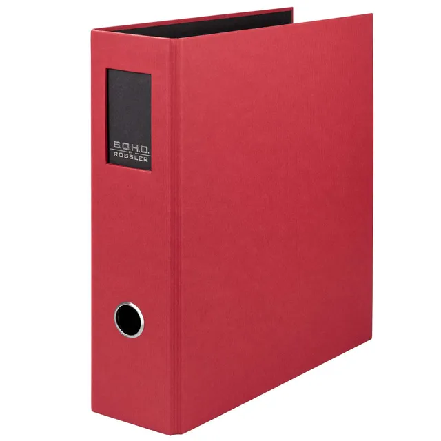 r-ssler-s-o-h-o-ordner-breit-a4-8-5-cm-mit-r-ckenschild-rot image 1
