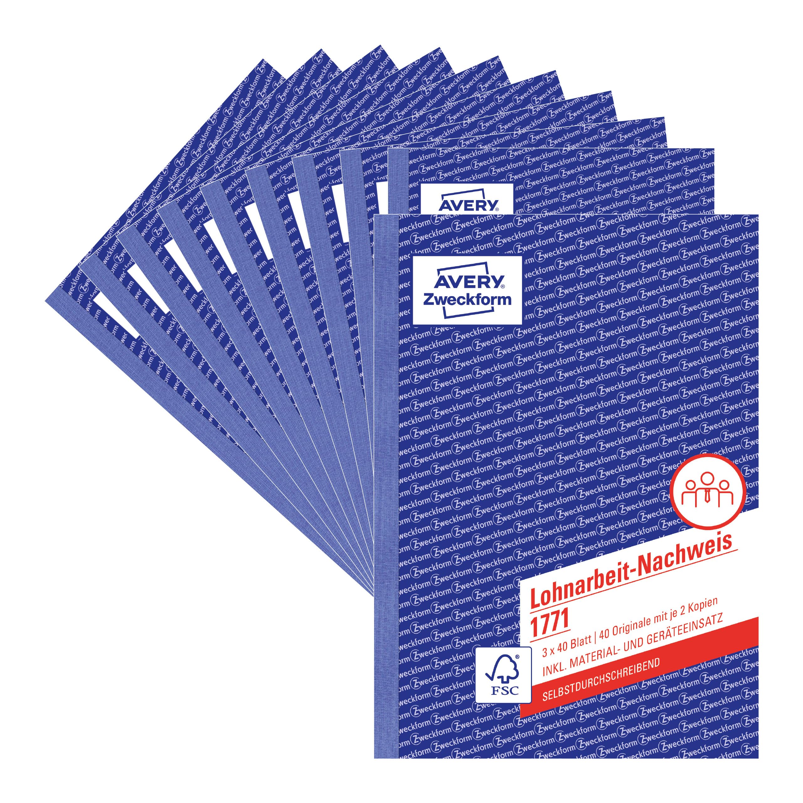 avery-zweckform-1771-10-lohnarbeit-nachweis-a5-selbstdurchschreibend-10er-pack-w image 1