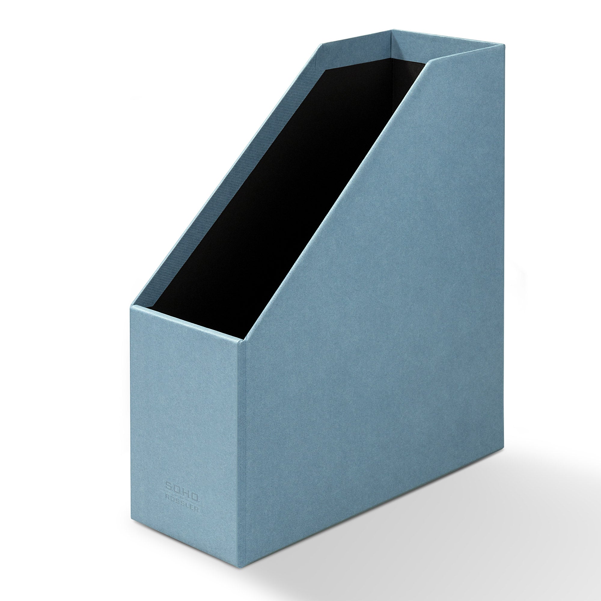 r-ssler-s-o-h-o-stehsammler-a4-zeitschriftensammler-mit-griff-denim-blau image 2