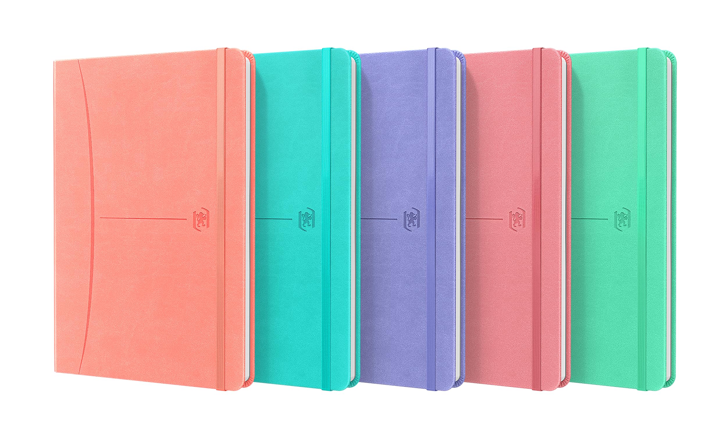 oxford-signature-notizbuch-a5-kariert-hardcover-kunstleder-160-seiten-5-pastellf image 2
