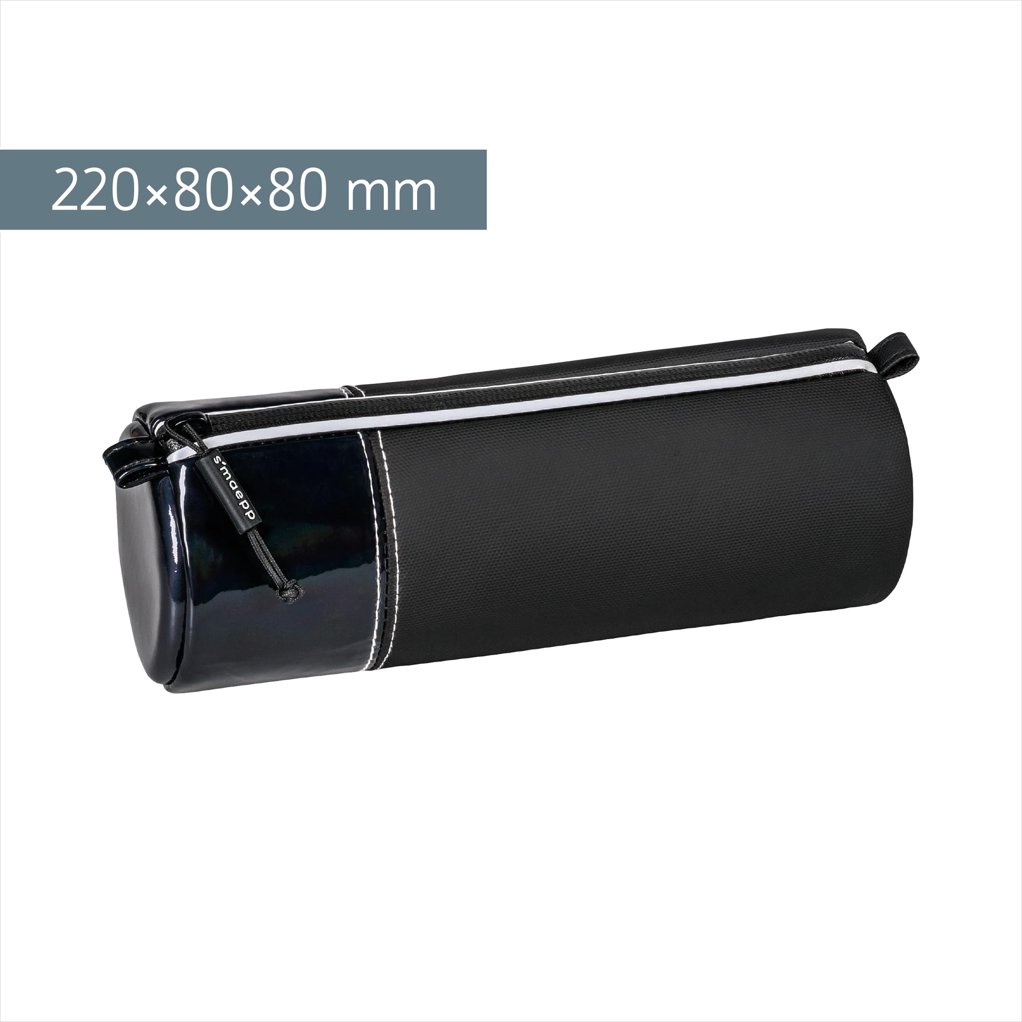 brunnen-s-maepp-m-vinyl-schlamperm-ppchen-schwarz-kunstleder-lackoptik-220-x-80- image 2