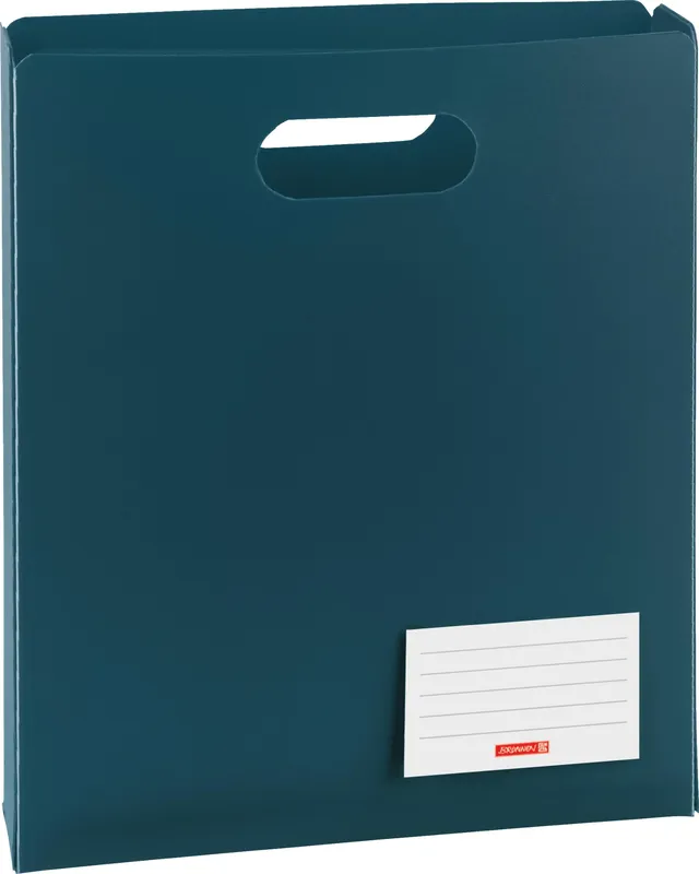 brunnen-heftbox-a4-denim-heftmappe-aus-pp-250-x-310-x-50-mm-mit-namensschild image 1