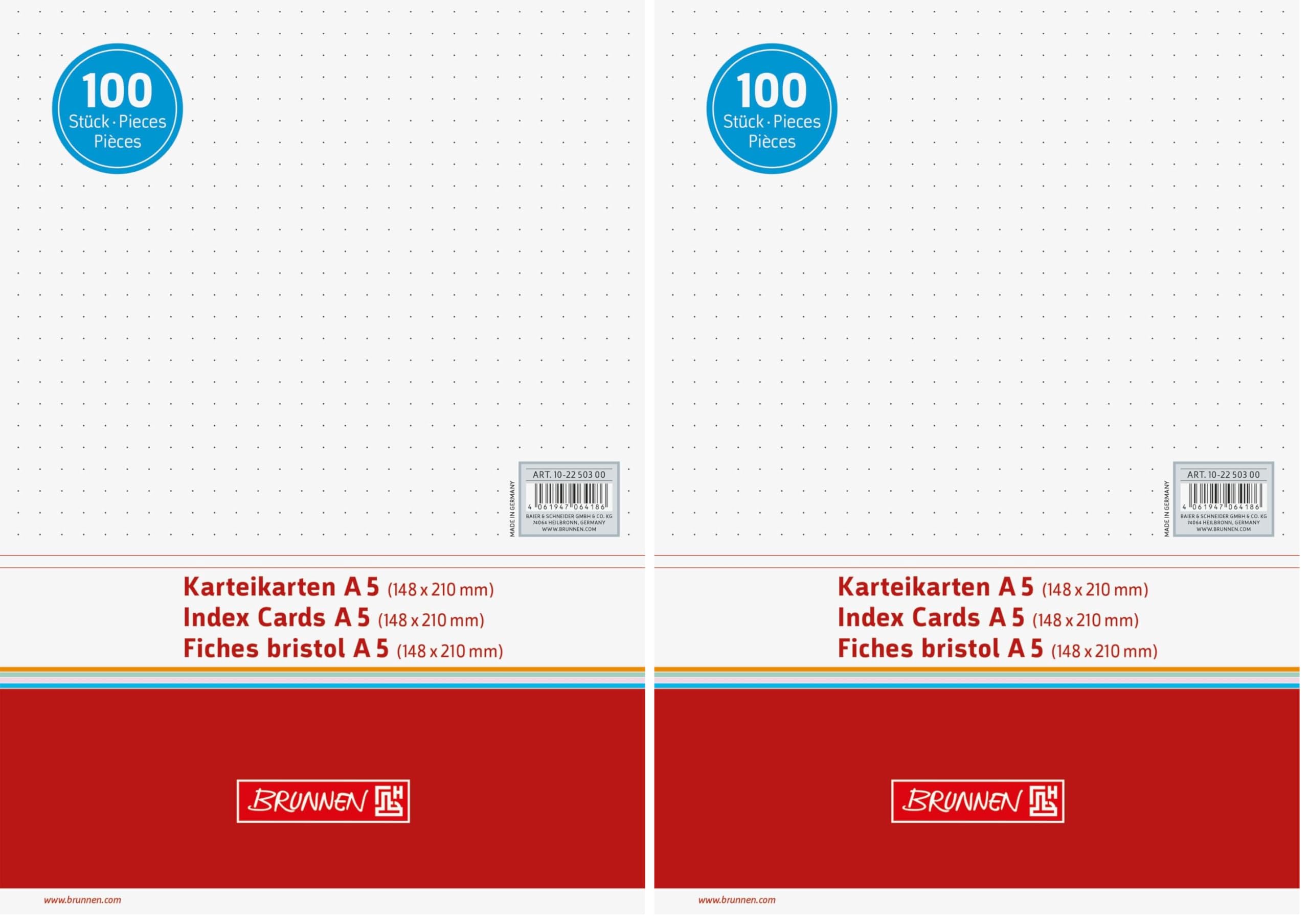 brunnen-karteikarten-a5-dotted-wei-100-st-ck image 3