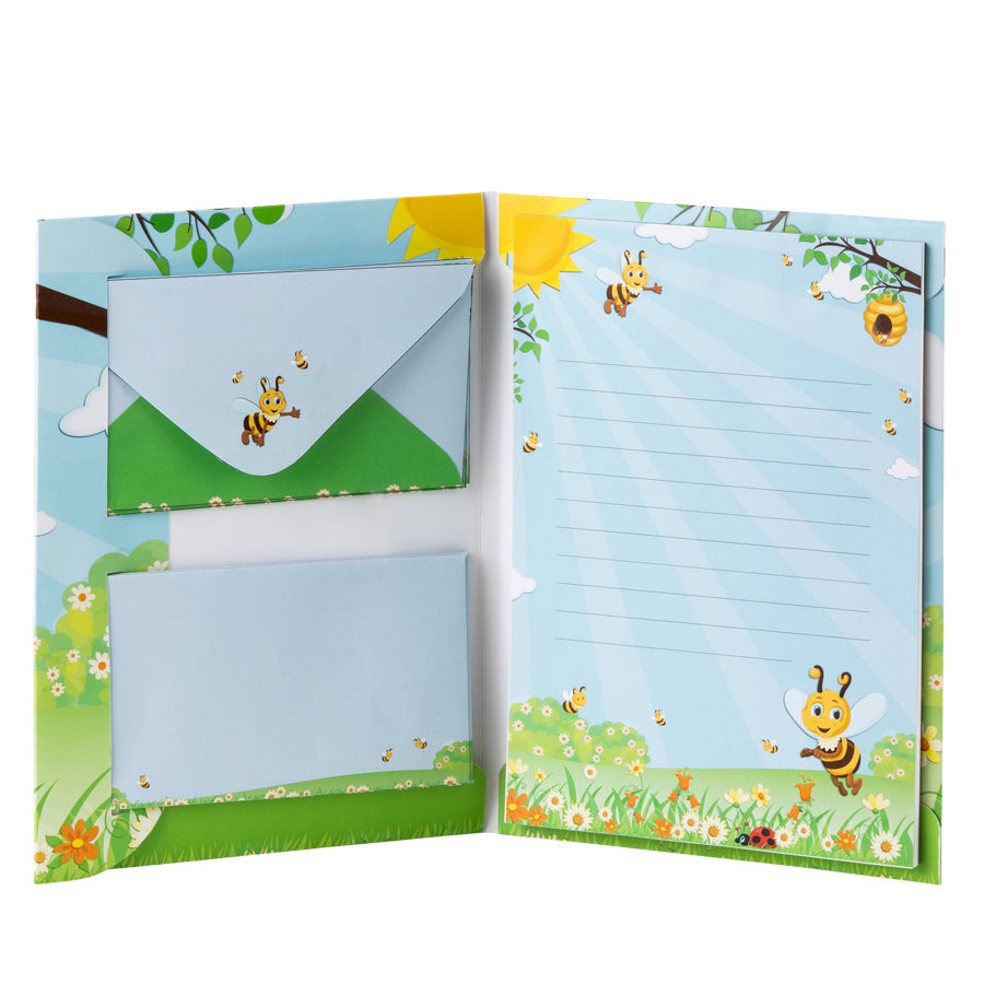 r-ssler-paperado-kinder-briefpapier-set-tiermotiv-biene-10-st-ck image 2