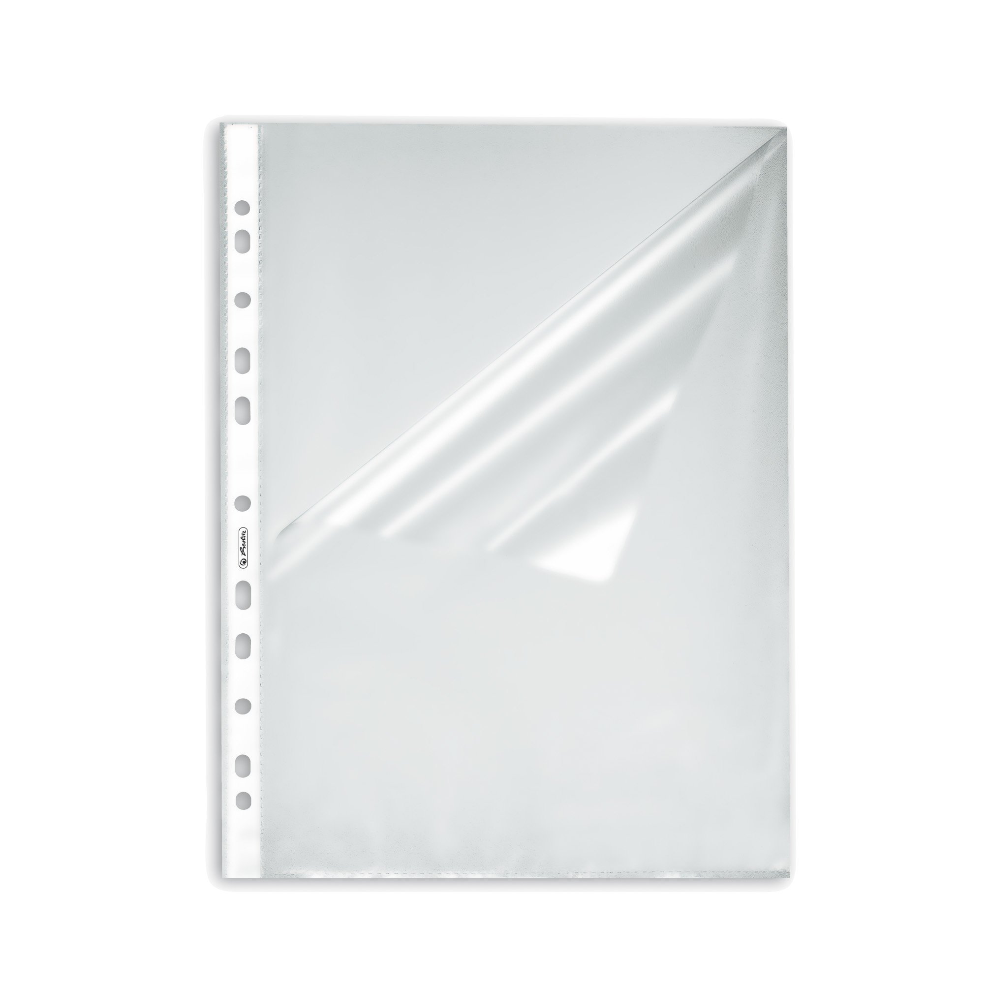 herlitz-prospekth-lle-a4-genarbt-oben-und-seitlich-offen-10-st-ck image 1