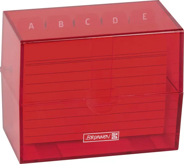 brunnen-karteikasten-a7-polystyrol-rot-colour-code-1 image 1