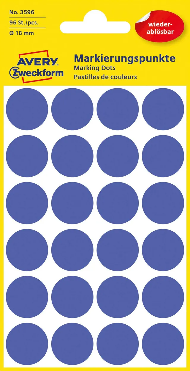 avery-zweckform-3596-markierungspunkte-18mm-blau-abl-sbar-96-st-ck image 1