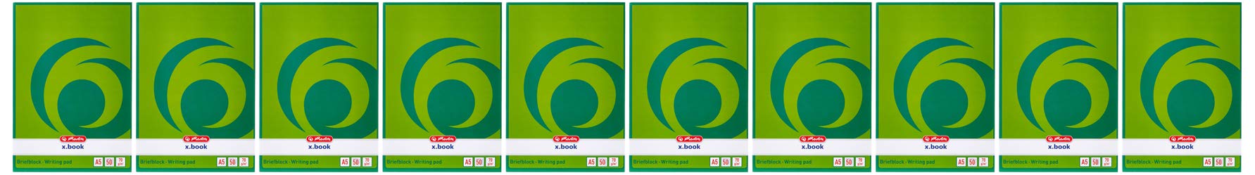 herlitz-notizblock-a5-blanko-50-blatt-10-st-ck image 1