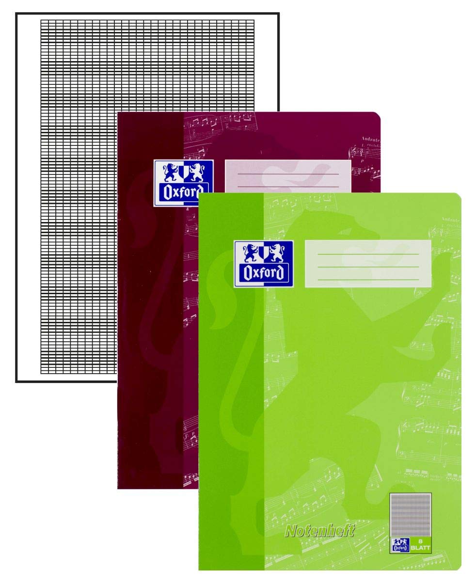 oxford-notenheft-a4-lineatur-14-8-blatt-15er-pack-gr-n-violett image 3