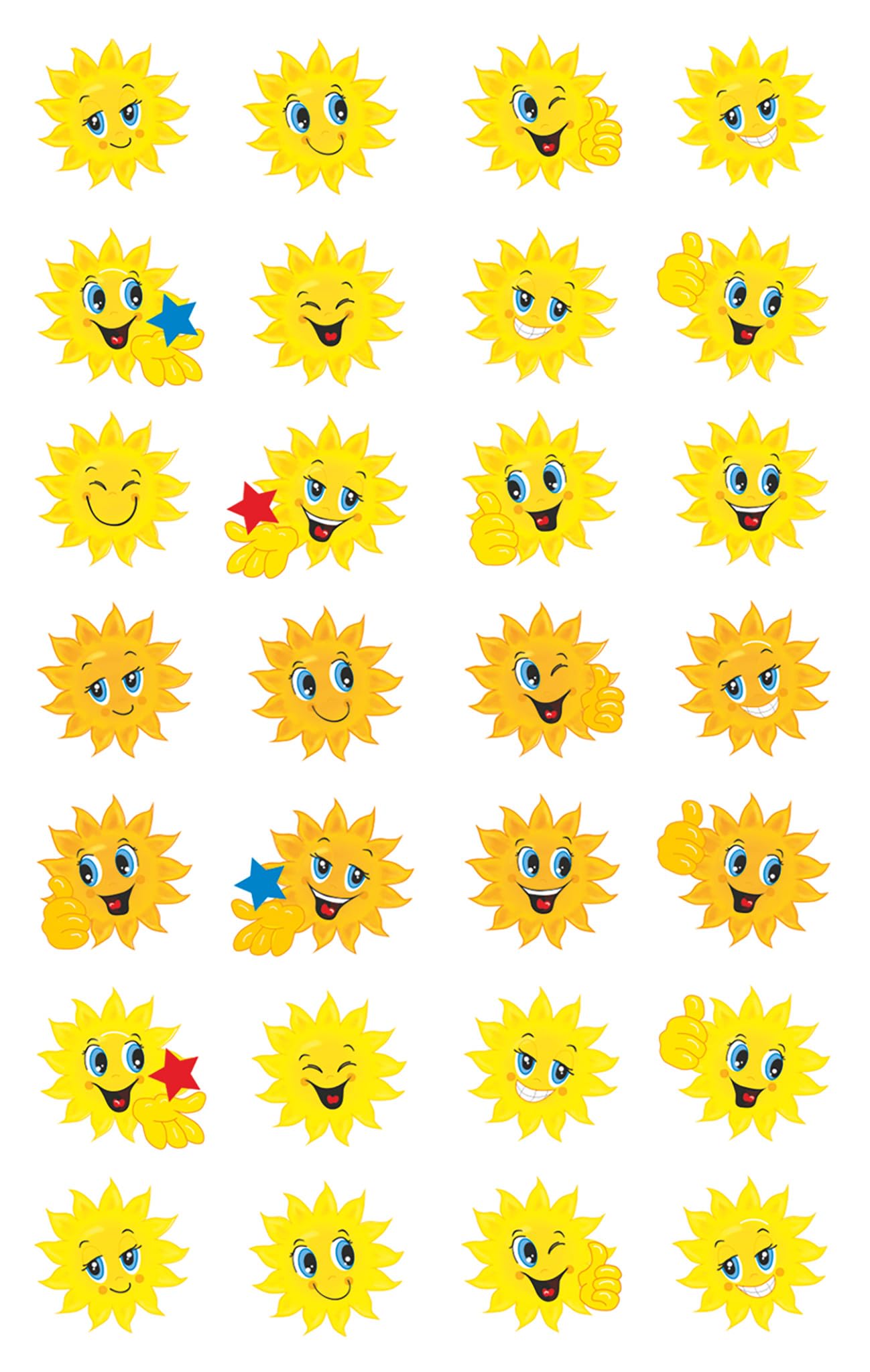 avery-zweckform-z-design-53133-papier-sticker-sonne-56-aufkleber image 2