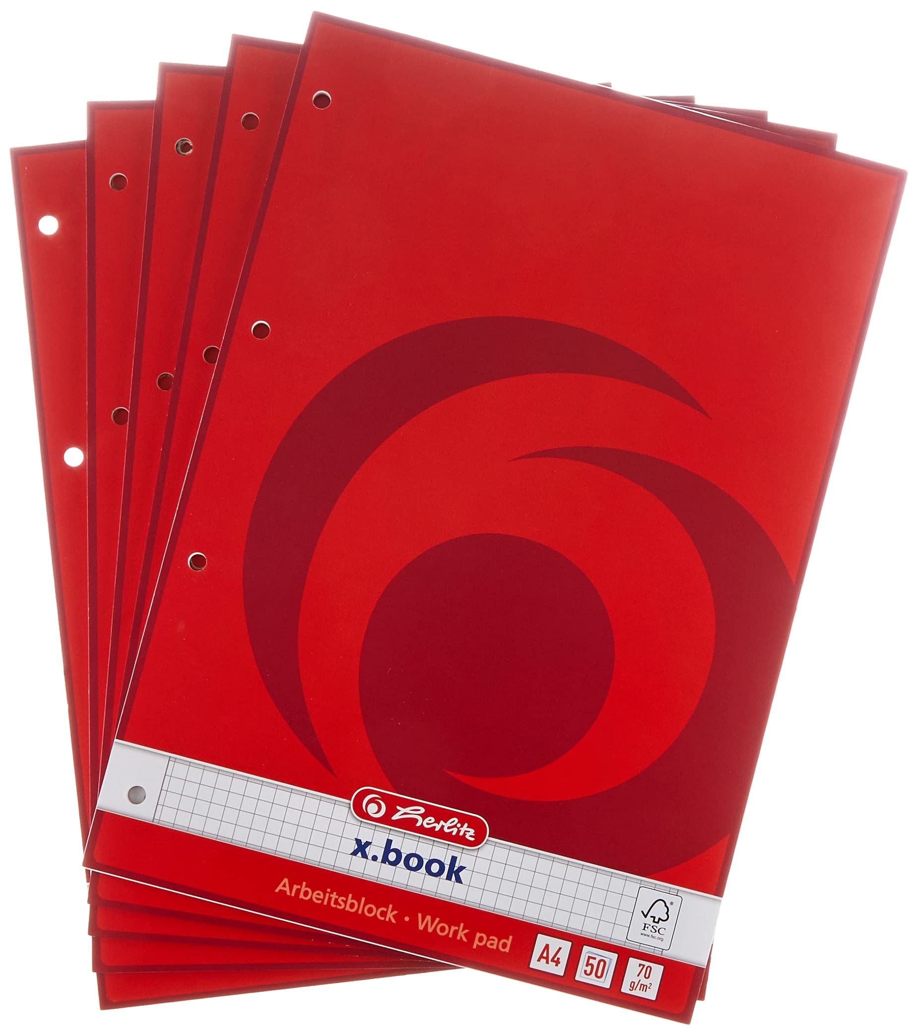 herlitz-schulblock-x-book-a4-lineatur-27-mit-innen-und-au-enrand-50-blatt-10-st- image 2