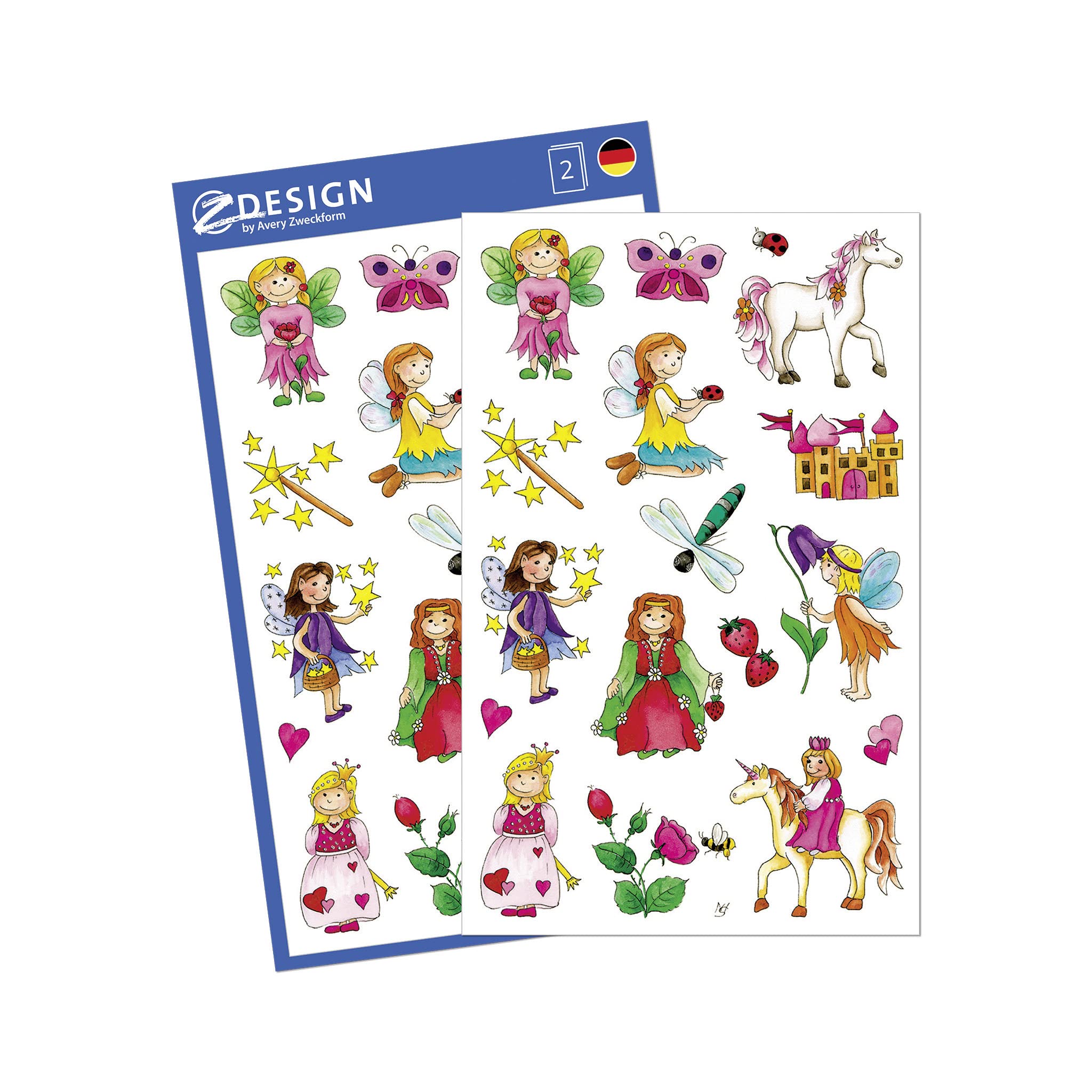 avery-zweckform-z-design-53148-kinder-sticker-einh-rner-18-aufkleber image 8