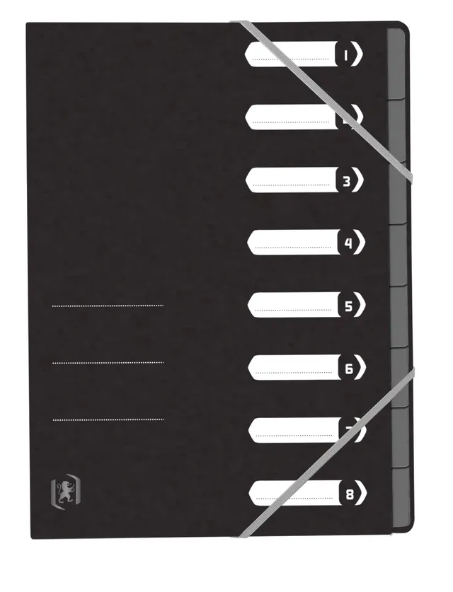oxford-top-file-ordnungsmappe-a4-8-f-cher-schwarz-15-st-ck image 1