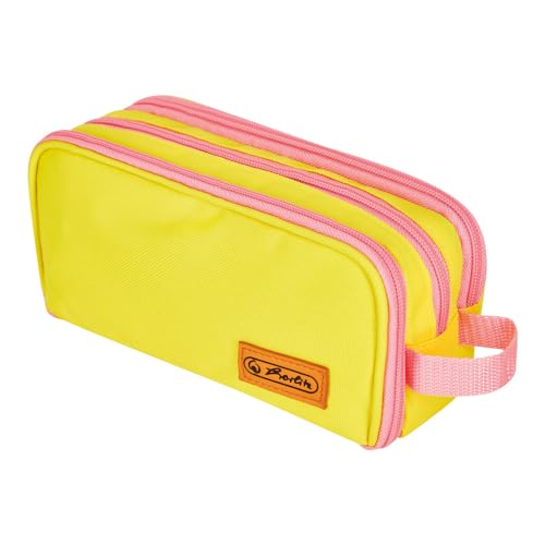 herlitz-doppelfaulenzer-neon-gelb-rosa-23-5-x-11-x-7-5-cm image 3