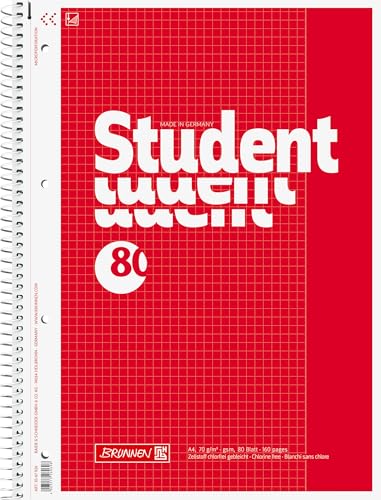 brunnen-collegeblock-student-a4-lineatur-26-80-blatt-rot image 5