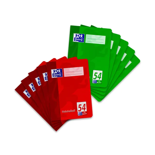 oxford-vokabelheft-a5-lin-54-3-spaltig-40-blatt-rot-gr-n-10-st-ck image 1