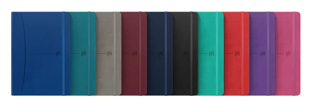 oxford-signature-notizbuch-a5-kariert-hardcover-kunstleder-160-seiten-10-farben- image 1