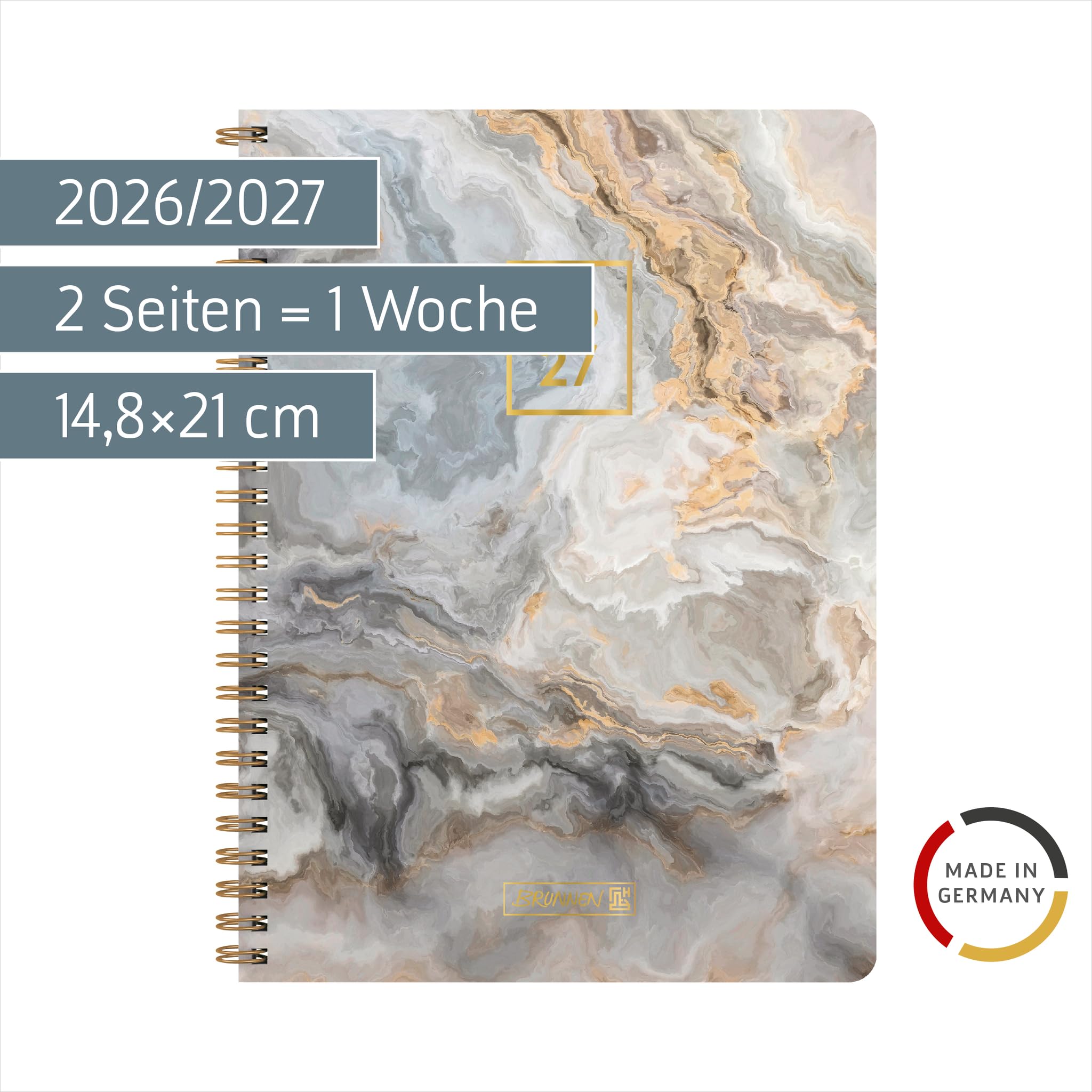 brunnen-sch-lerkalender-style-2026-2027-pastel-marble-a5-2-seiten-1-woche image 2