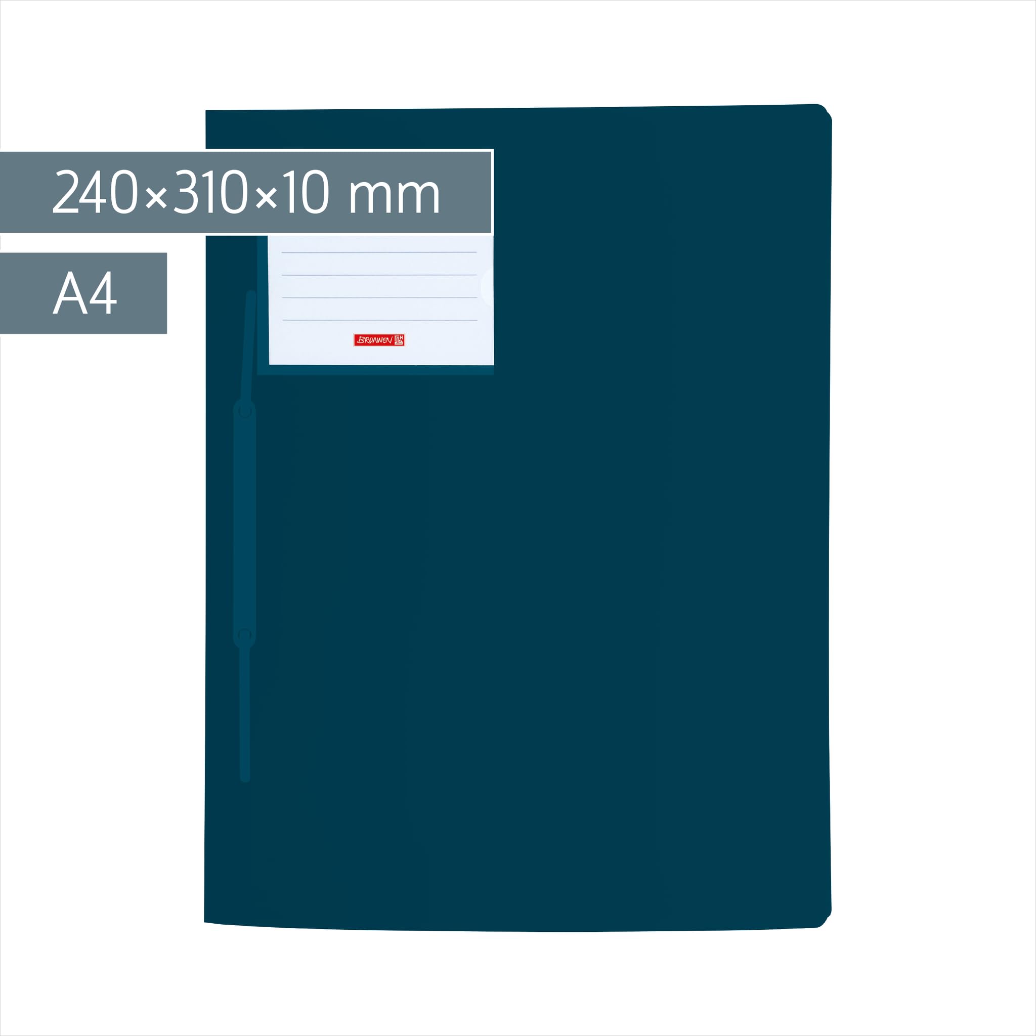 brunnen-schnellhefter-fact-pp-a4-denim-transluzent image 2